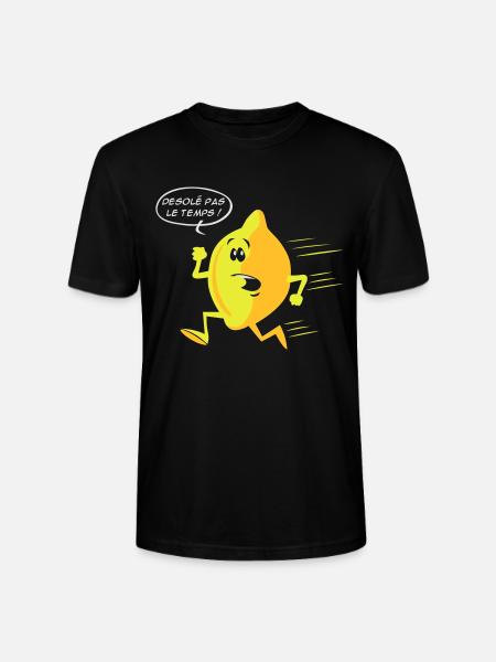 Citron pressé - T-shirt bio CRAFTER Stanley Stella Unisexe - noir