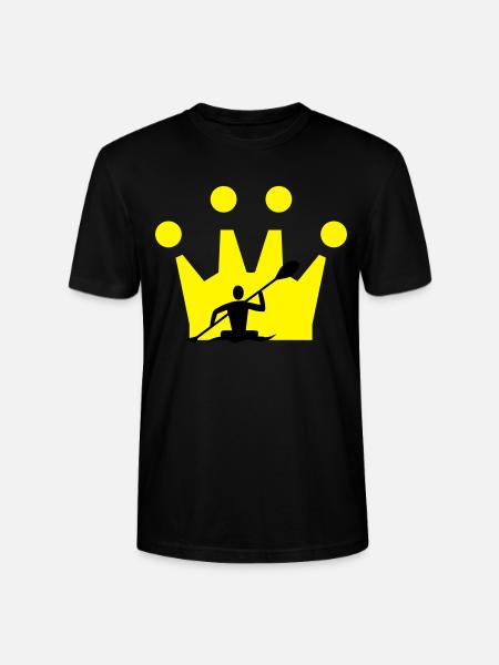 Canoe Crown - Stanley/Stella CRAFTER Unisex Organic T-Shirt - black