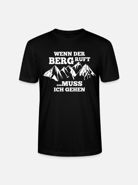 Wenn der Berg ruft... - Stanley/Stella Unisex Bio-T-Shirt CRAFTER - Schwarz