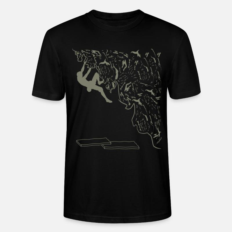 montée - T-shirt bio CRAFTER Stanley Stella Unisexe - noir
