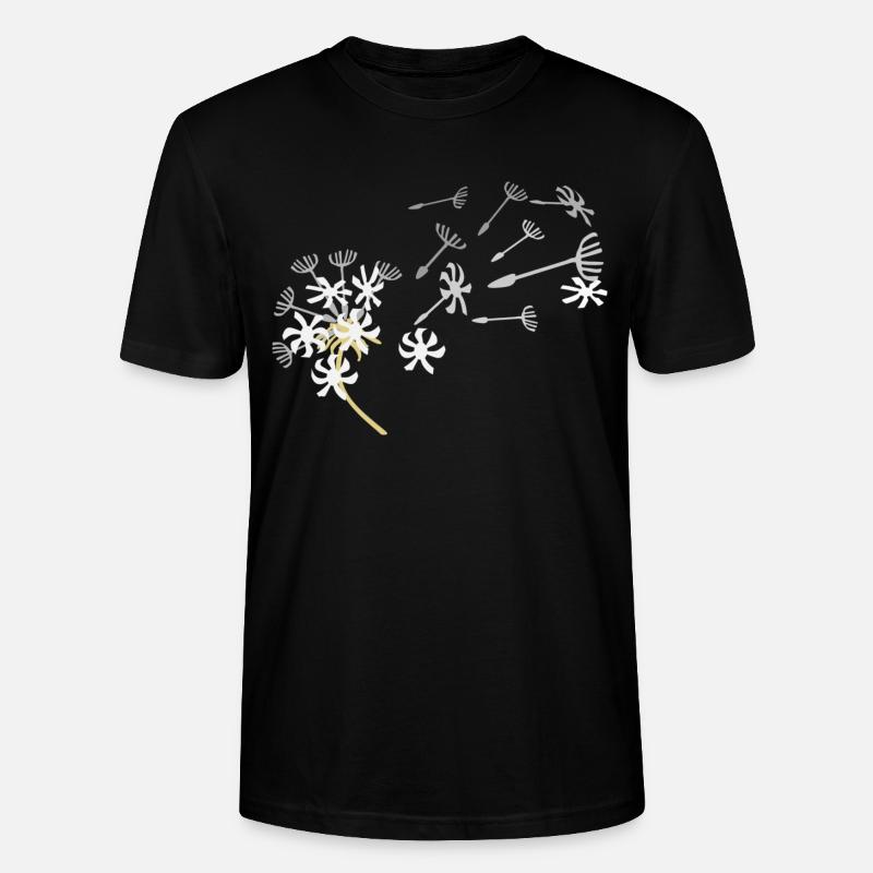 Pusteblume Samenflug Design - Stanley/Stella Unisex Bio-T-Shirt CRAFTER - Schwarz