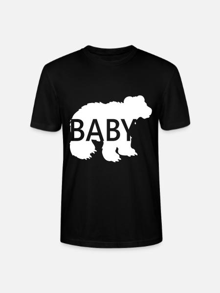 Baby Bär Weiss Tolle Geschenkidee - Stanley/Stella Unisex Bio-T-Shirt CRAFTER - Schwarz