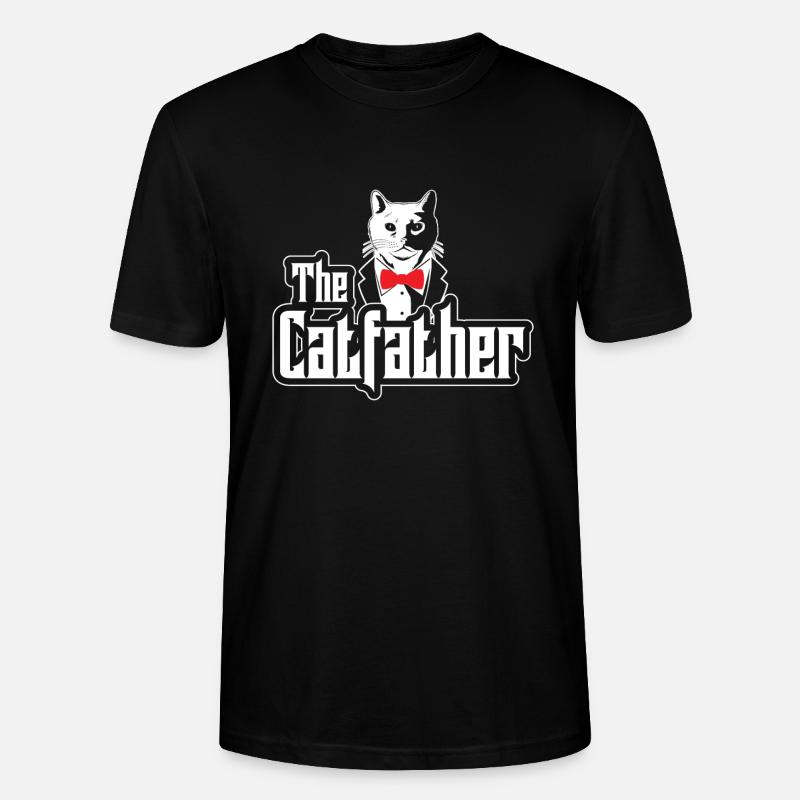 Le Catfather - Conception de chats - T-shirt bio CRAFTER Stanley Stella Unisexe - noir