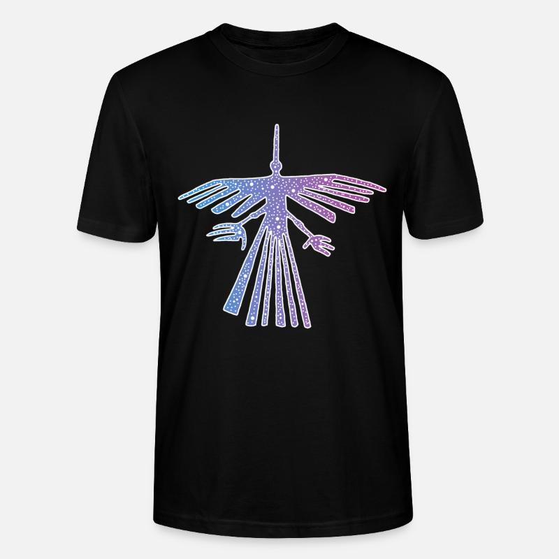 Vogel von Nazca - Stanley/Stella Unisex Bio-T-Shirt CRAFTER - Schwarz