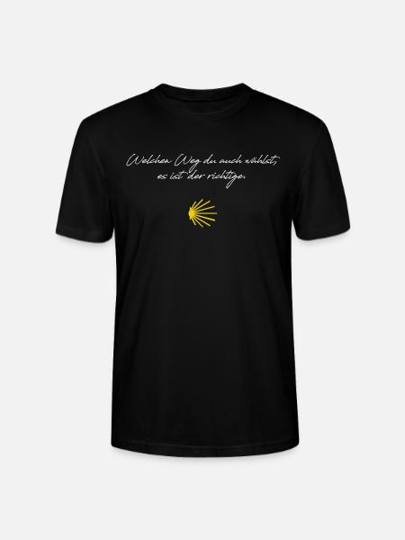 Der Weg - Jakobsweg Camino - Stanley/Stella Unisex Bio-T-Shirt CRAFTER - Schwarz