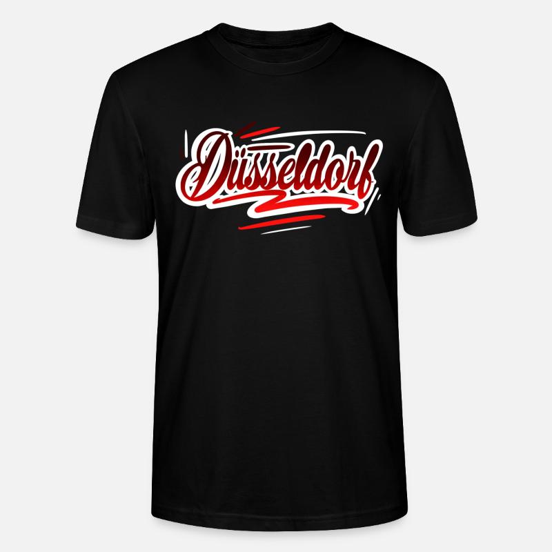 Düsseldorf - Stanley/Stella Unisex Bio-T-Shirt CRAFTER - Schwarz
