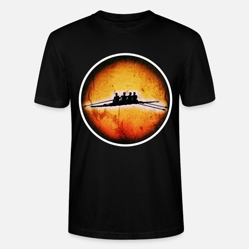 Rameurs à 4 hommes - T-shirt bio CRAFTER Stanley Stella Unisexe - noir