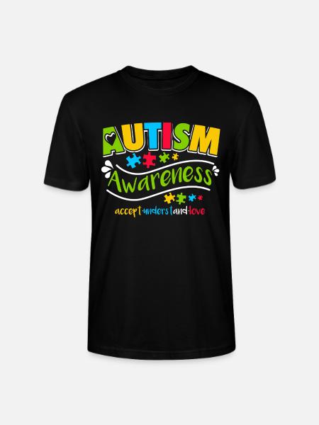 Autismus-Bewusstseins-Shirt - Stanley/Stella Unisex Bio-T-Shirt CRAFTER - Schwarz