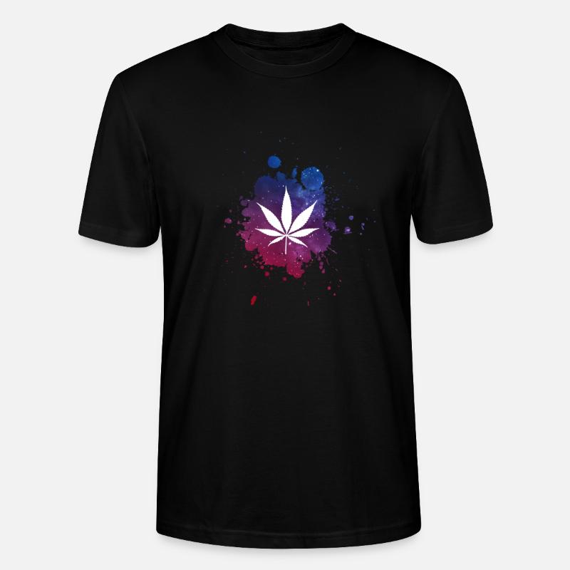 Cannabisblatt - Stanley/Stella Unisex Bio-T-Shirt CRAFTER - Schwarz