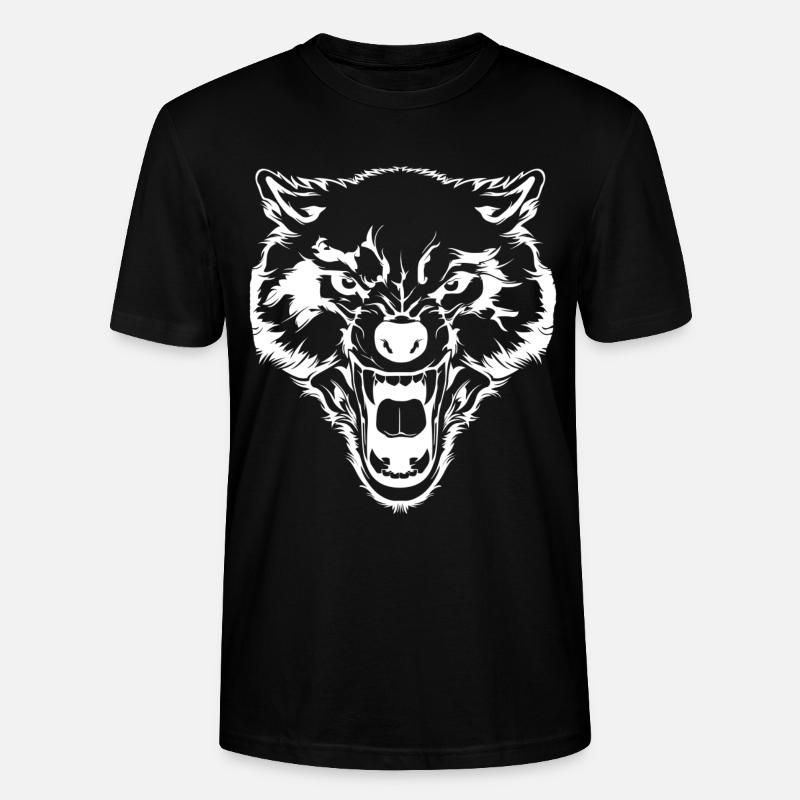 Wolf - Cooler Wolf - Dessin - T-shirt bio CRAFTER Stanley Stella Unisexe - noir