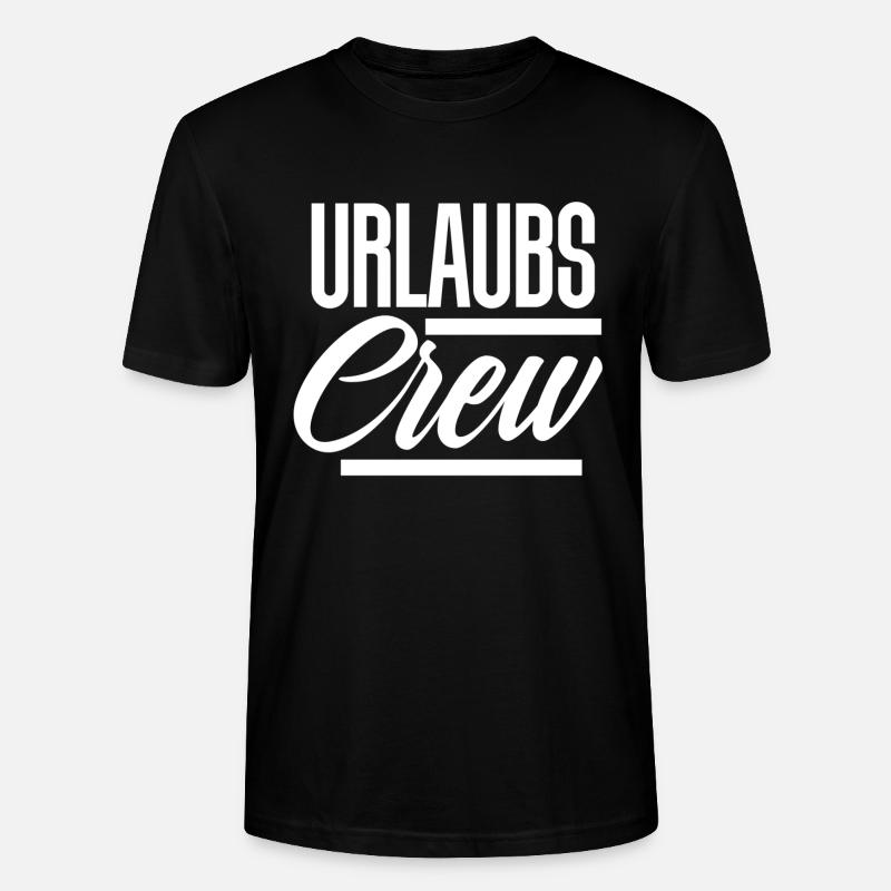 Urlaubs Crew - Stanley/Stella Unisex Bio-T-Shirt CRAFTER - Schwarz