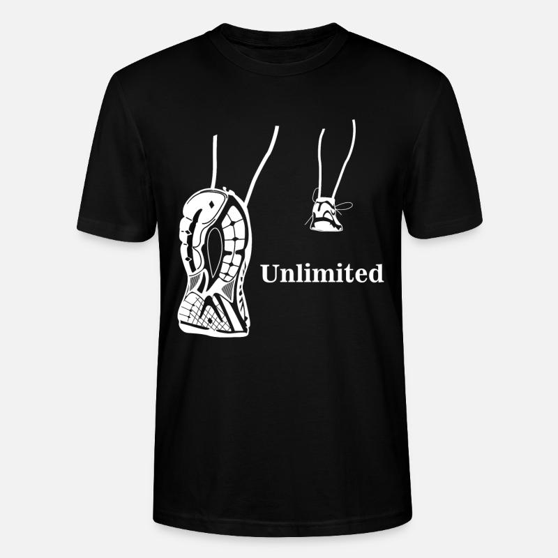 Illimité - conception en cours d'exécution - T-shirt bio CRAFTER Stanley Stella Unisexe - noir