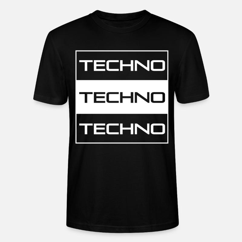 Dark techno - Stanley/Stella Unisex Bio-T-Shirt CRAFTER - Schwarz