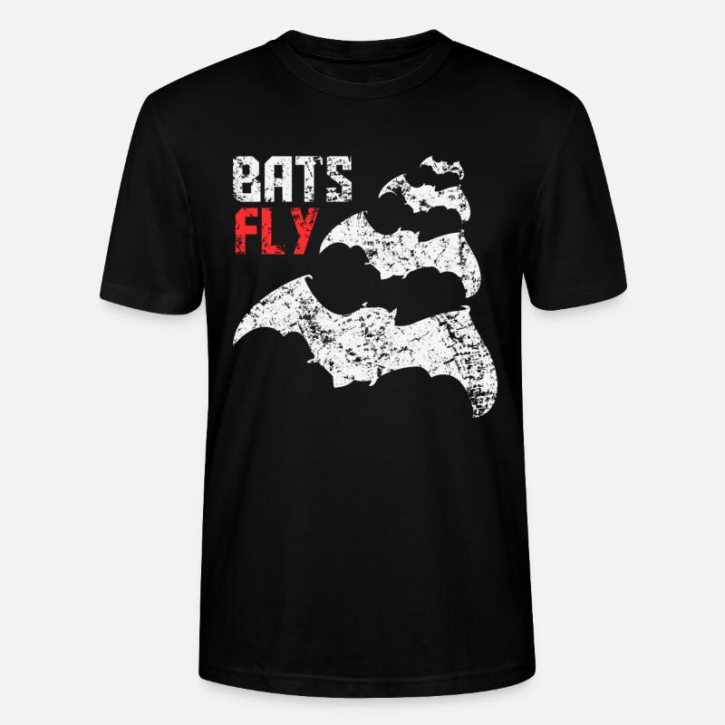 Bats Fly - Stanley/Stella Unisex Bio-T-Shirt CRAFTER - Schwarz