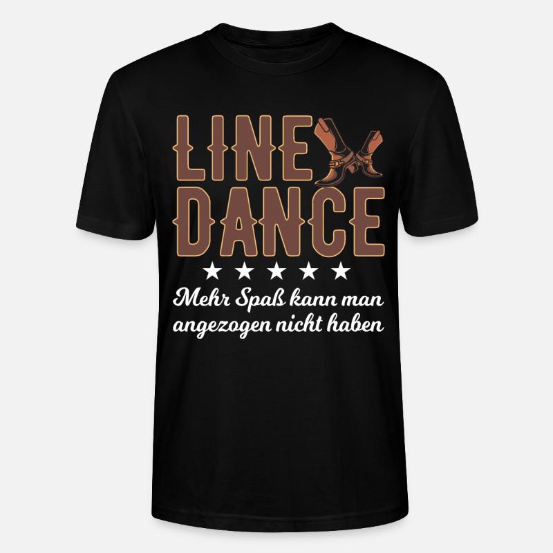 Linedance Spaß - Stanley/Stella Unisex Bio-T-Shirt CRAFTER - Schwarz