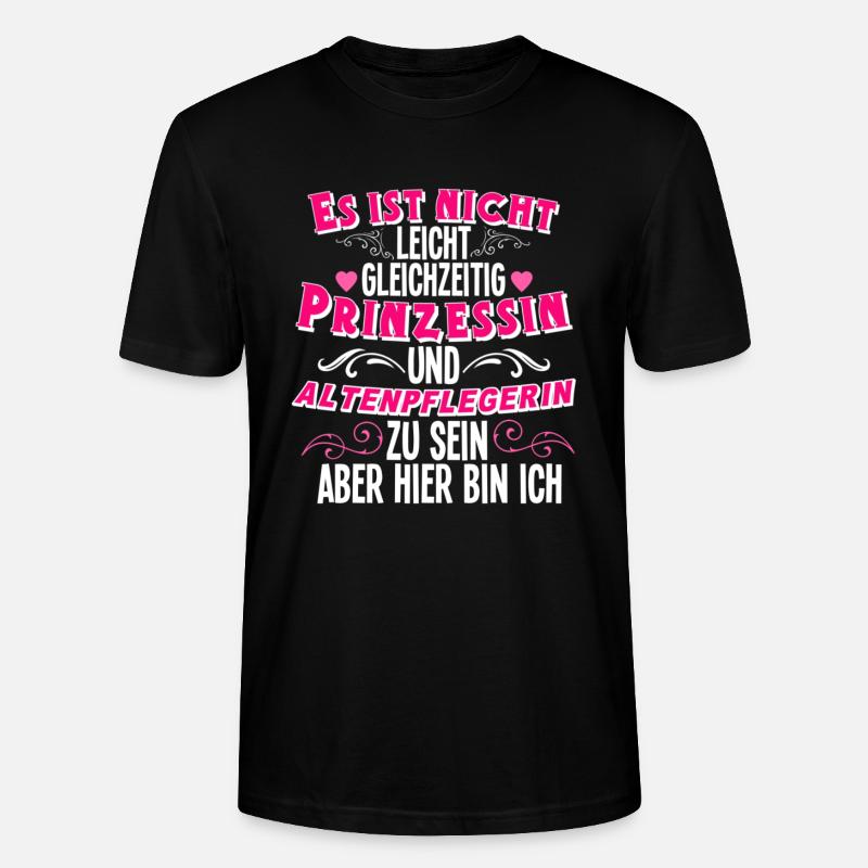 Altenpflegerin - Stanley/Stella Unisex Bio-T-Shirt CRAFTER - Schwarz