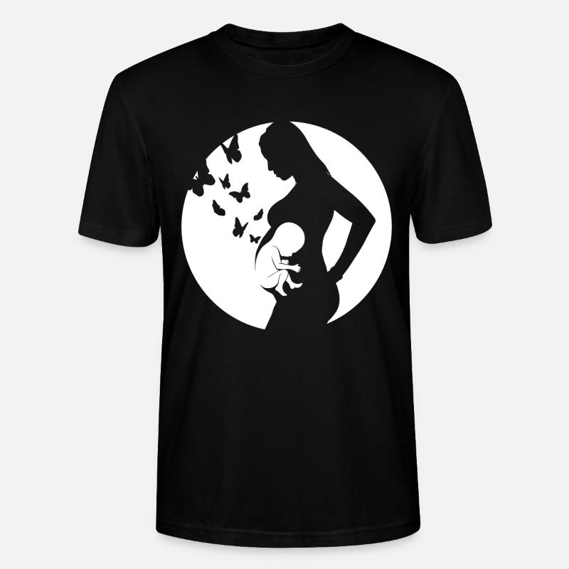 Mère - Bébé - Grossesse - T-shirt bio CRAFTER Stanley Stella Unisexe - noir