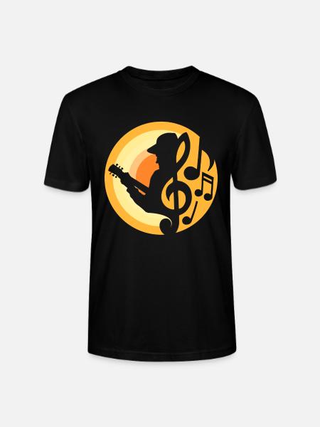 Guitar Player - Stanley/Stella CRAFTER Unisex Organic T-Shirt - black