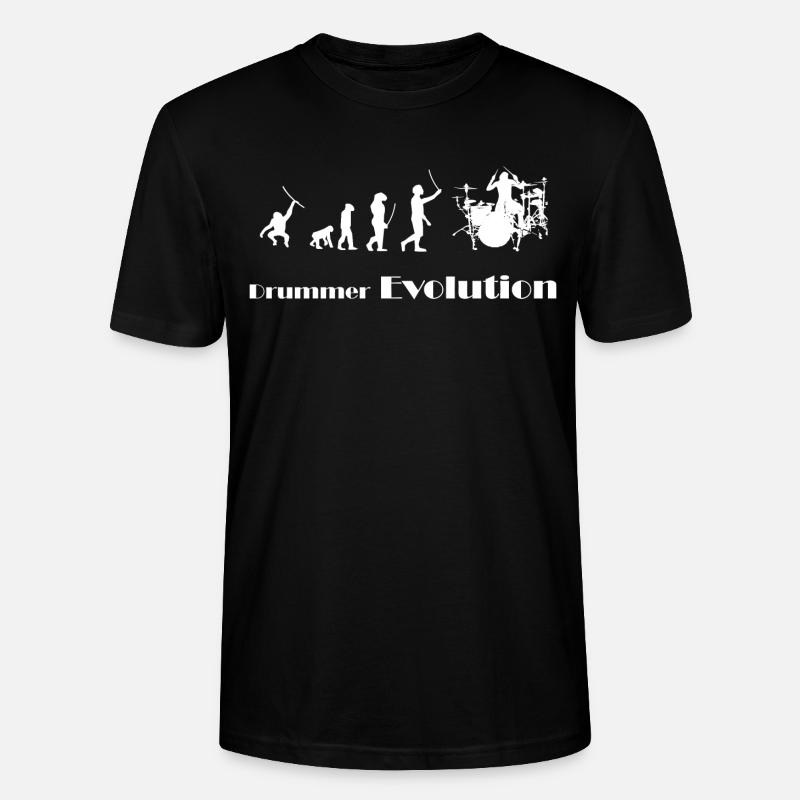 Batteur évolution - T-shirt bio CRAFTER Stanley Stella Unisexe - noir