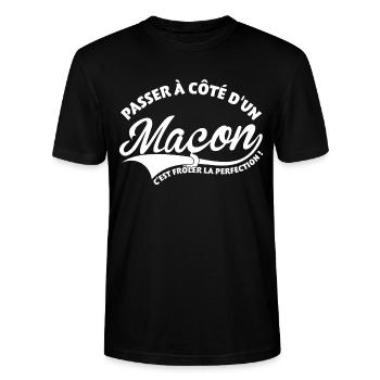 Mason Perfection - Stanley/Stella Unisex Bio-T-Shirt CRAFTER - Schwarz - Vorne - Alina (178cm) & Michal (187cm)