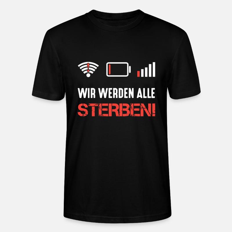 Kein Internet - Stanley/Stella Unisex Bio-T-Shirt CRAFTER - Schwarz