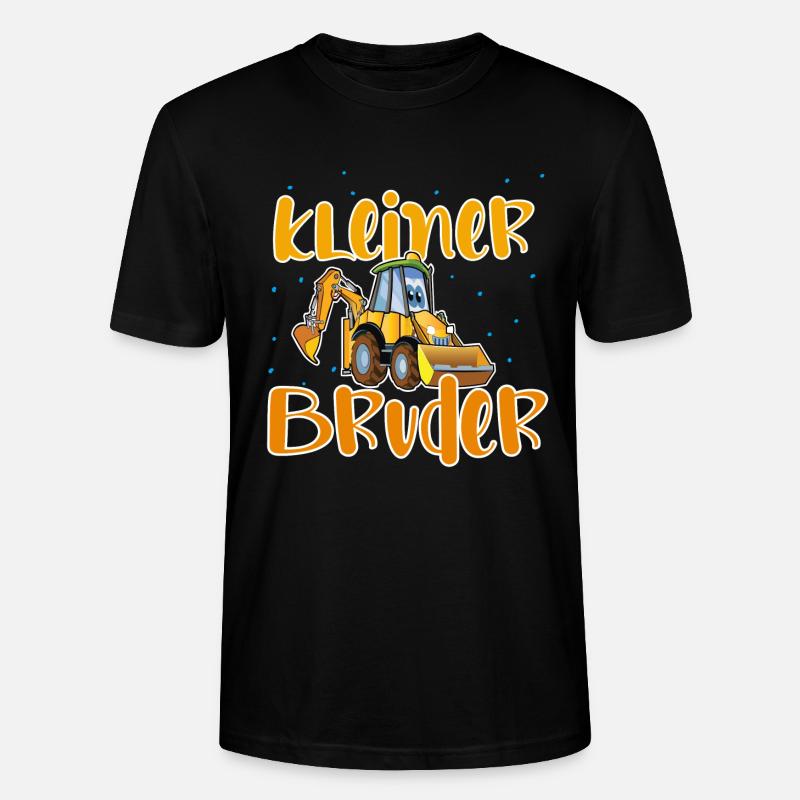 Kleiner Bruder Bagger - Stanley/Stella Unisex Bio-T-Shirt CRAFTER - Schwarz