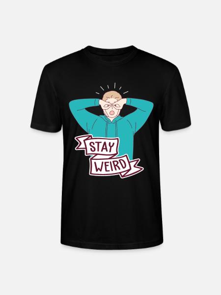 Stay Weird Autism Awareness Different ADHD - Stanley/Stella CRAFTER Unisex Organic T-Shirt - black