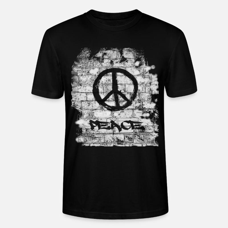 Peace - Stanley/Stella Unisex Bio-T-Shirt CRAFTER - Schwarz
