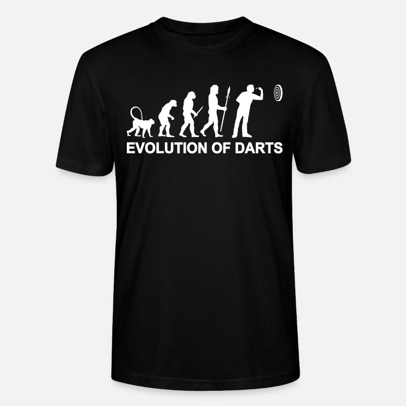 Evolution des Darts - Stanley/Stella Unisex Bio-T-Shirt CRAFTER - Schwarz