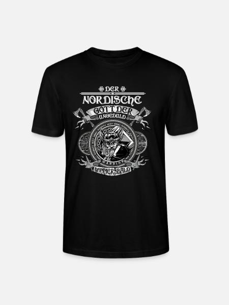 Wikinger Nordische Mythologie -Odin - Stanley/Stella Unisex Bio-T-Shirt CRAFTER - Schwarz