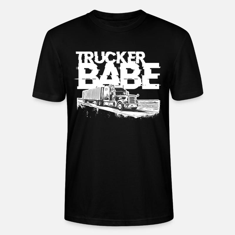 Trucker Babe - Stanley/Stella Unisex Bio-T-Shirt CRAFTER - Schwarz