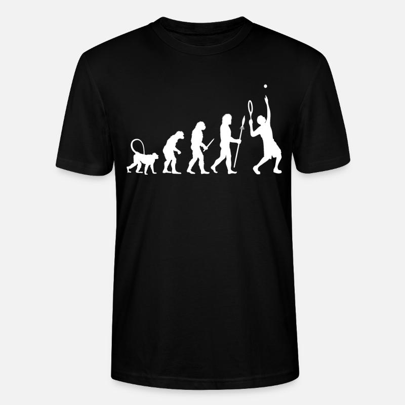 Tennis Evolution - Stanley/Stella Unisex Bio-T-Shirt CRAFTER - Schwarz