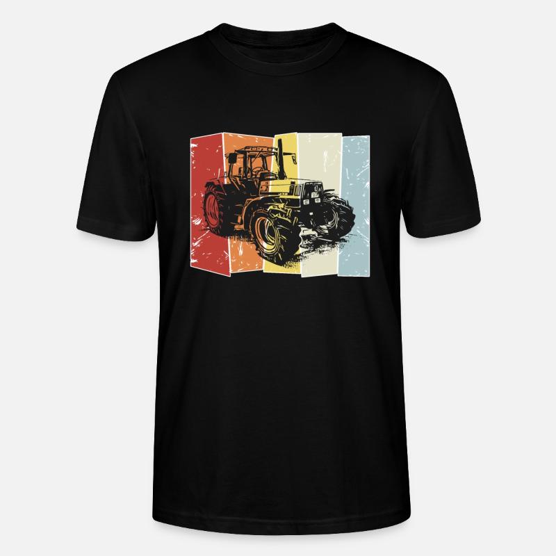 Traktor Deutz retro style - Stanley/Stella Unisex Bio-T-Shirt CRAFTER - Schwarz