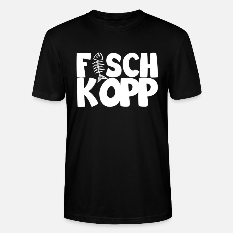 Fischkopp - Stanley/Stella Unisex Bio-T-Shirt CRAFTER - Schwarz