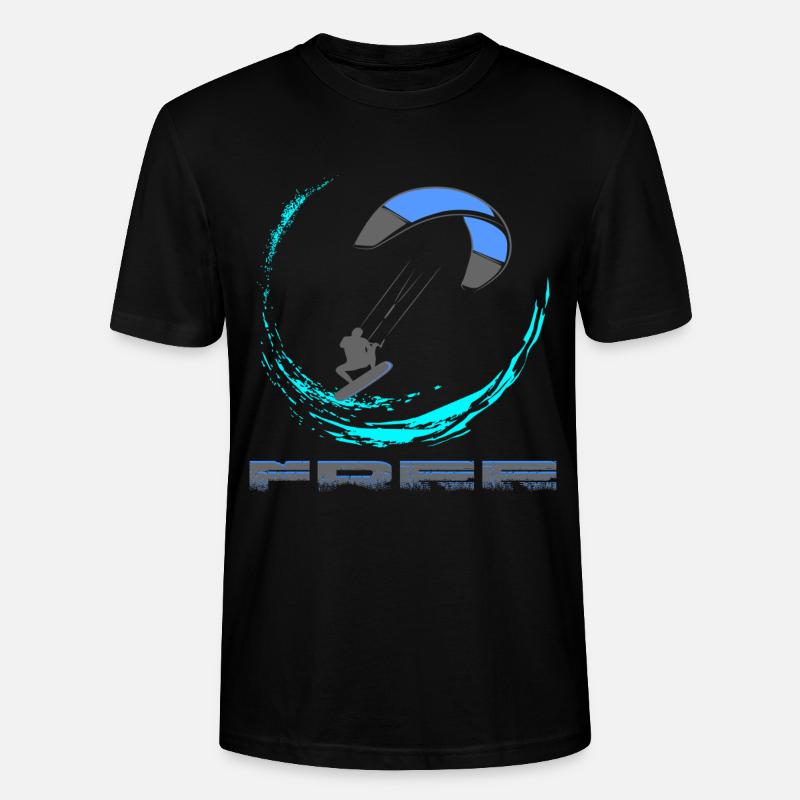 Kitesurf - Stanley/Stella Unisex Bio-T-Shirt CRAFTER - Schwarz