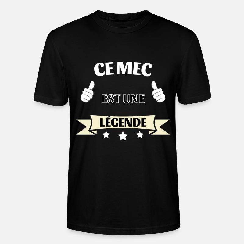 Ce mec est une légende - T-shirt bio CRAFTER Stanley Stella Unisexe - noir