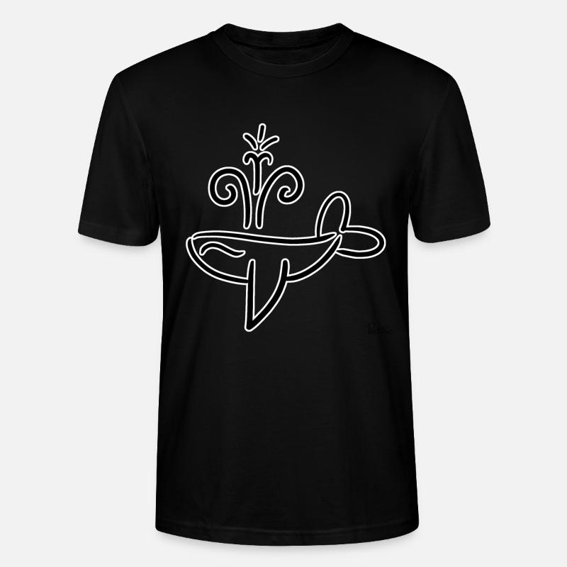 Baleine ! By Pousse2Bambou ! - T-shirt bio CRAFTER Stanley Stella Unisexe - noir