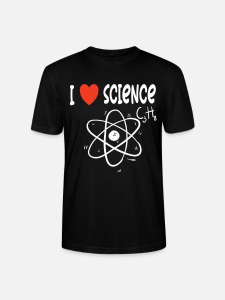 J’aime la science - T-shirt bio CRAFTER Stanley Stella Unisexe - noir