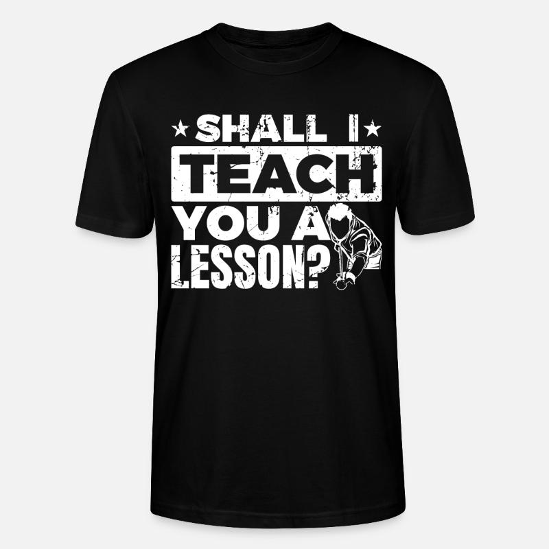 Billard Lektion - Stanley/Stella Unisex Bio-T-Shirt CRAFTER - Schwarz