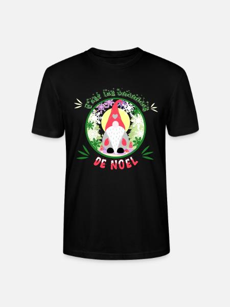 c'est les vacances de noël - T-shirt bio CRAFTER Stanley Stella Unisexe - noir
