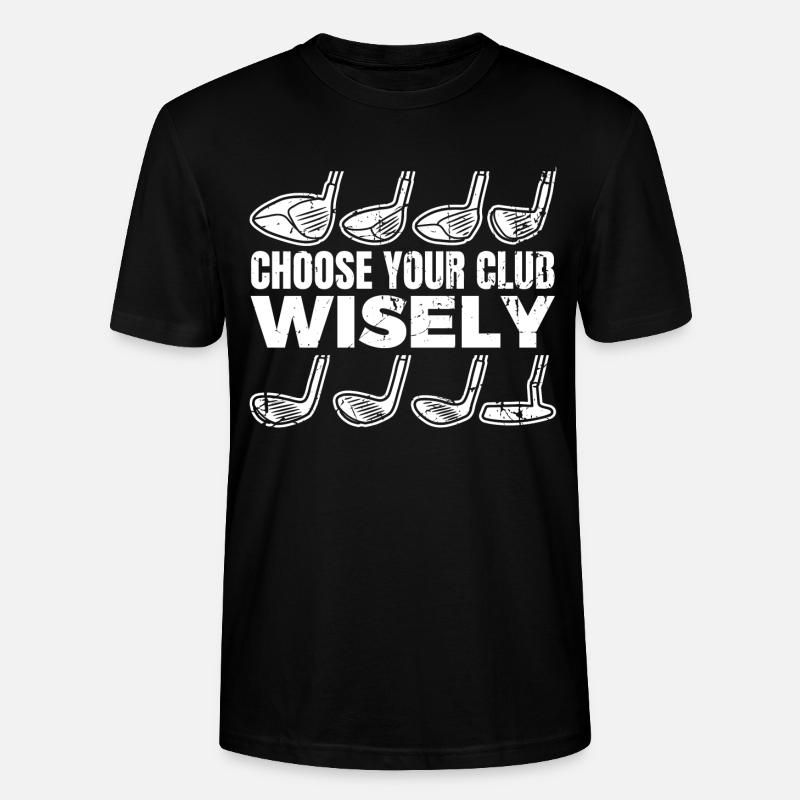 Wähle deinen Golfschläger - Stanley/Stella Unisex Bio-T-Shirt CRAFTER - Schwarz