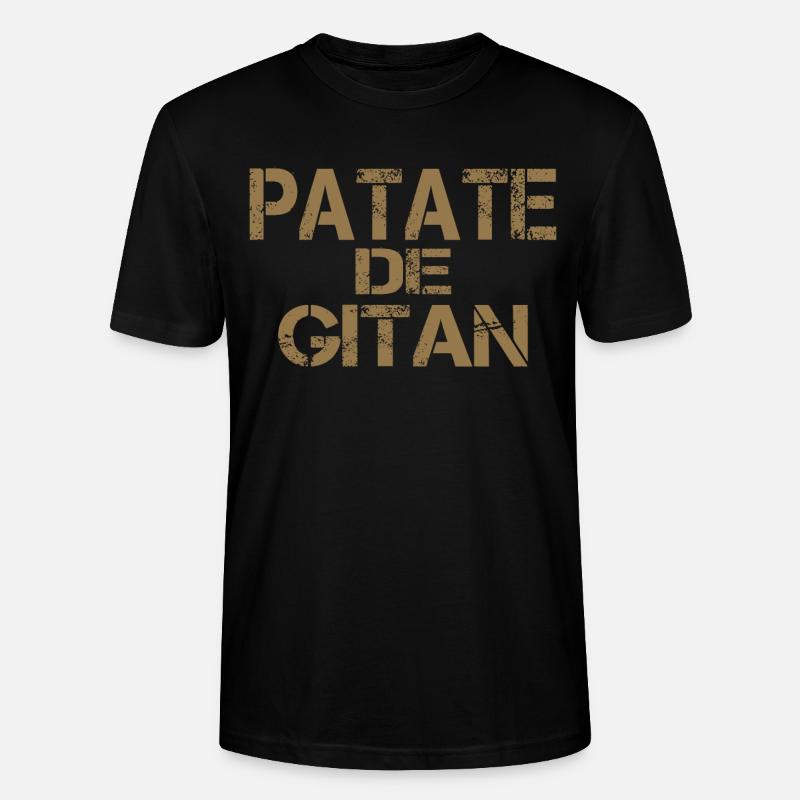 Patate GITAN ocre - T-shirt bio CRAFTER Stanley Stella Unisexe - noir