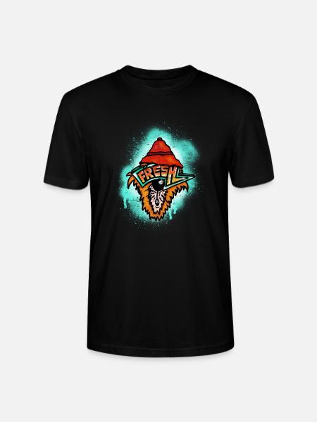 Fresh Graffiti Tiger - Stanley/Stella Unisex Bio-T-Shirt CRAFTER - Schwarz