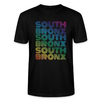 South Bronx - Stanley/Stella CRAFTER Unisex Organic T-Shirt - black - Front - Alina (178cm) & Michal (187cm)