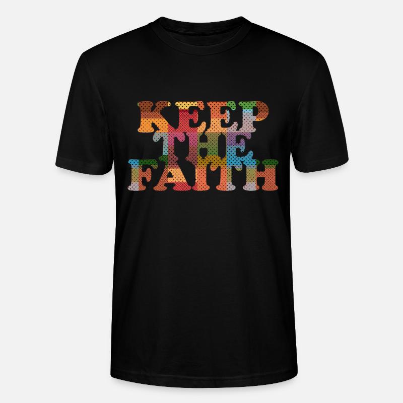 Keep the Faith - Stanley/Stella Unisex Bio-T-Shirt CRAFTER - Schwarz