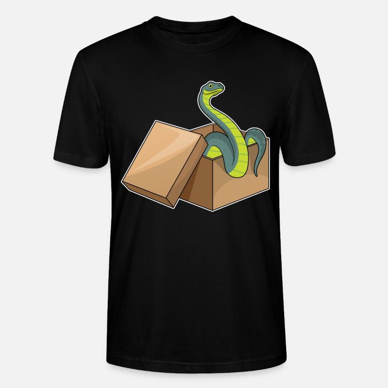 Schlange Karton - Stanley/Stella Unisex Bio-T-Shirt CRAFTER - Schwarz