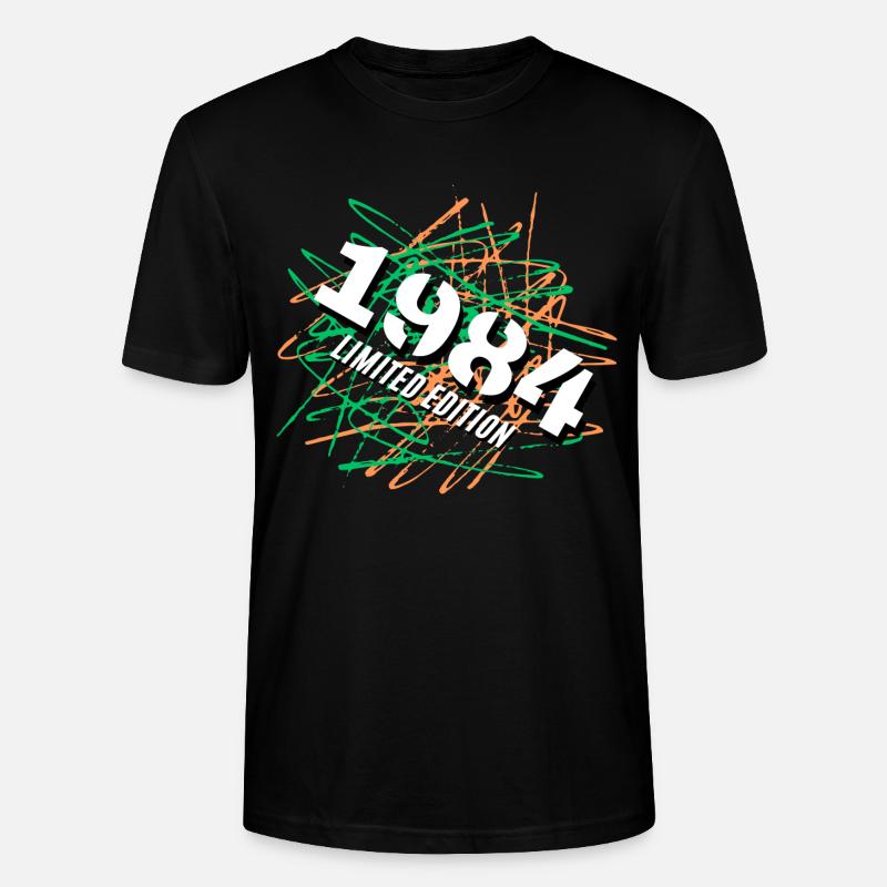 Édition limitée 1984 - T-shirt bio CRAFTER Stanley Stella Unisexe - noir