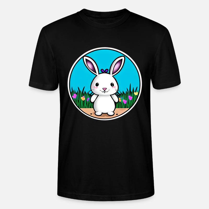 Little Easter White - Stanley/Stella CRAFTER Unisex Organic T-Shirt - black