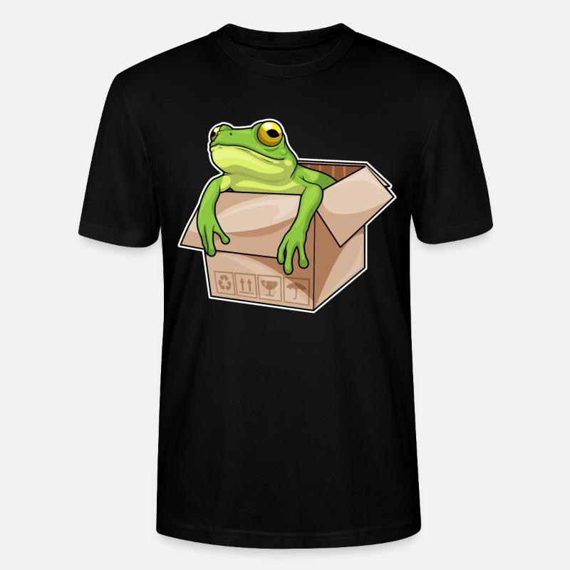Frosch Karton - Stanley/Stella Unisex Bio-T-Shirt CRAFTER - Schwarz