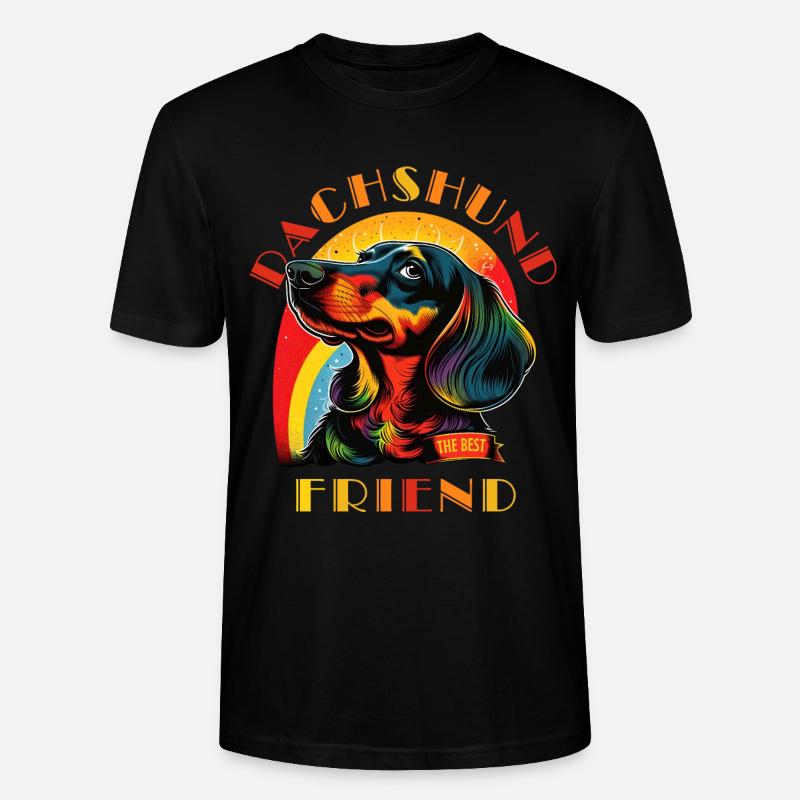 Dackel Der beste Freund - Stanley/Stella Unisex Bio-T-Shirt CRAFTER - Schwarz